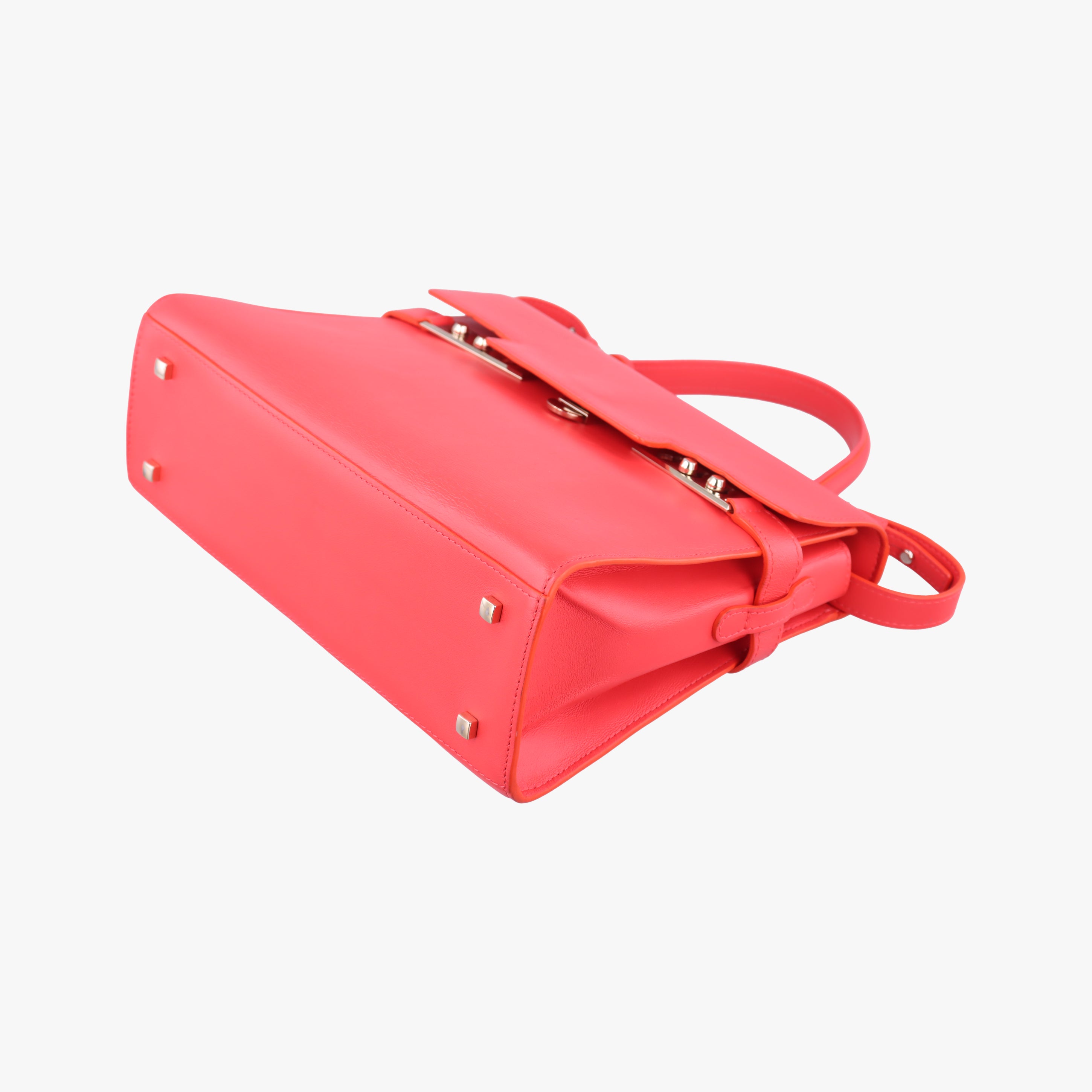Pre-owned Delvaux Tan pete Orange Leather  shoulderbag | stylenewstar