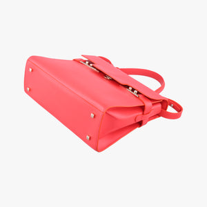 Pre-owned Delvaux Tan pete Orange Leather  shoulderbag | stylenewstar