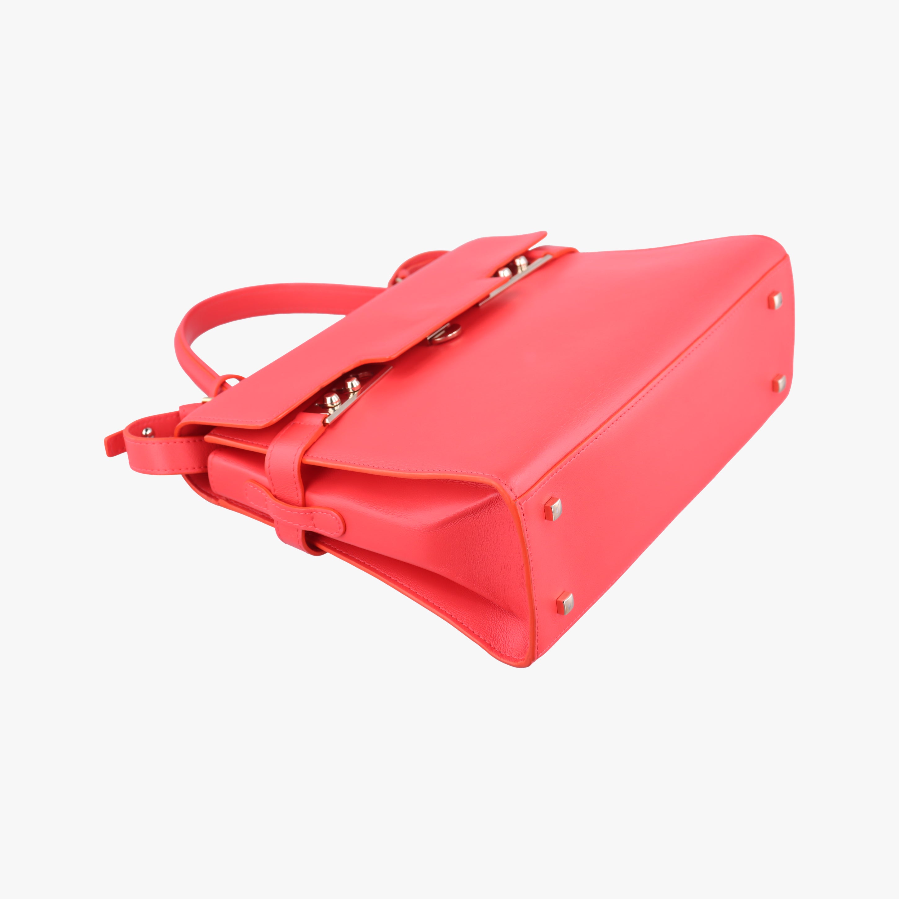 Pre-owned Delvaux Tan pete Orange Leather  shoulderbag | stylenewstar