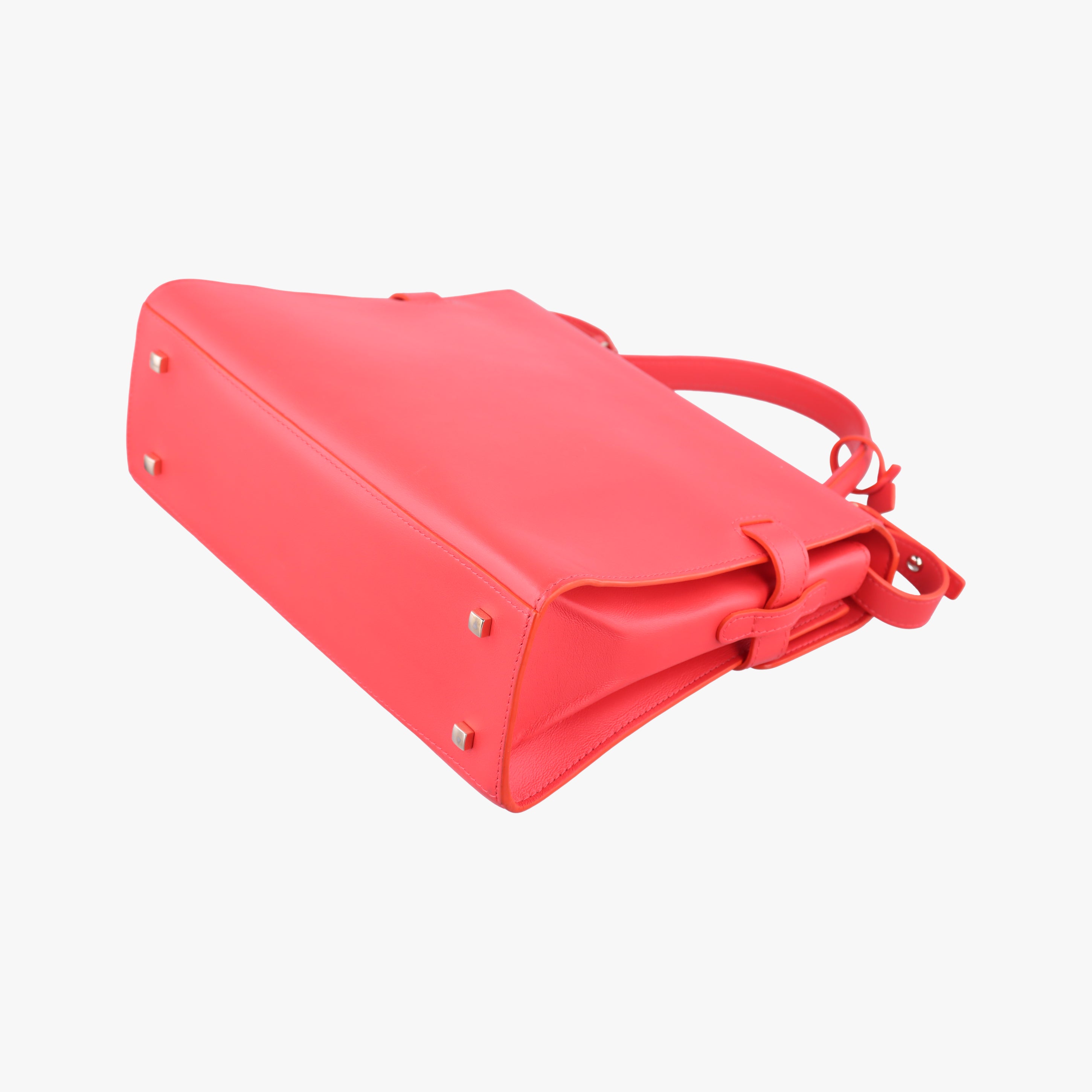 Pre-owned Delvaux Tan pete Orange Leather  shoulderbag | stylenewstar