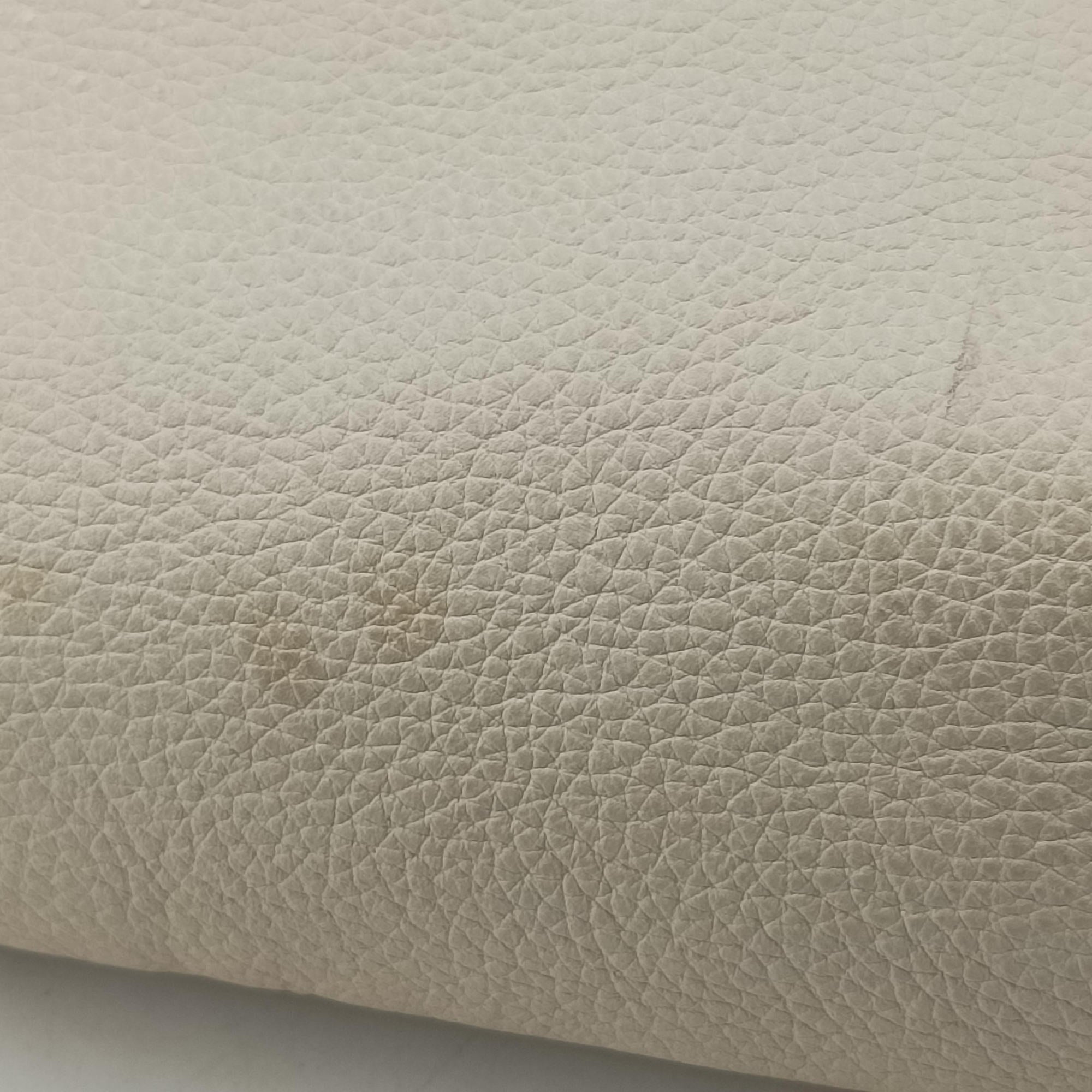Pre-owned Gucci Gucci Print White Leather 530412 bum bag/waist bag | stylenewstar