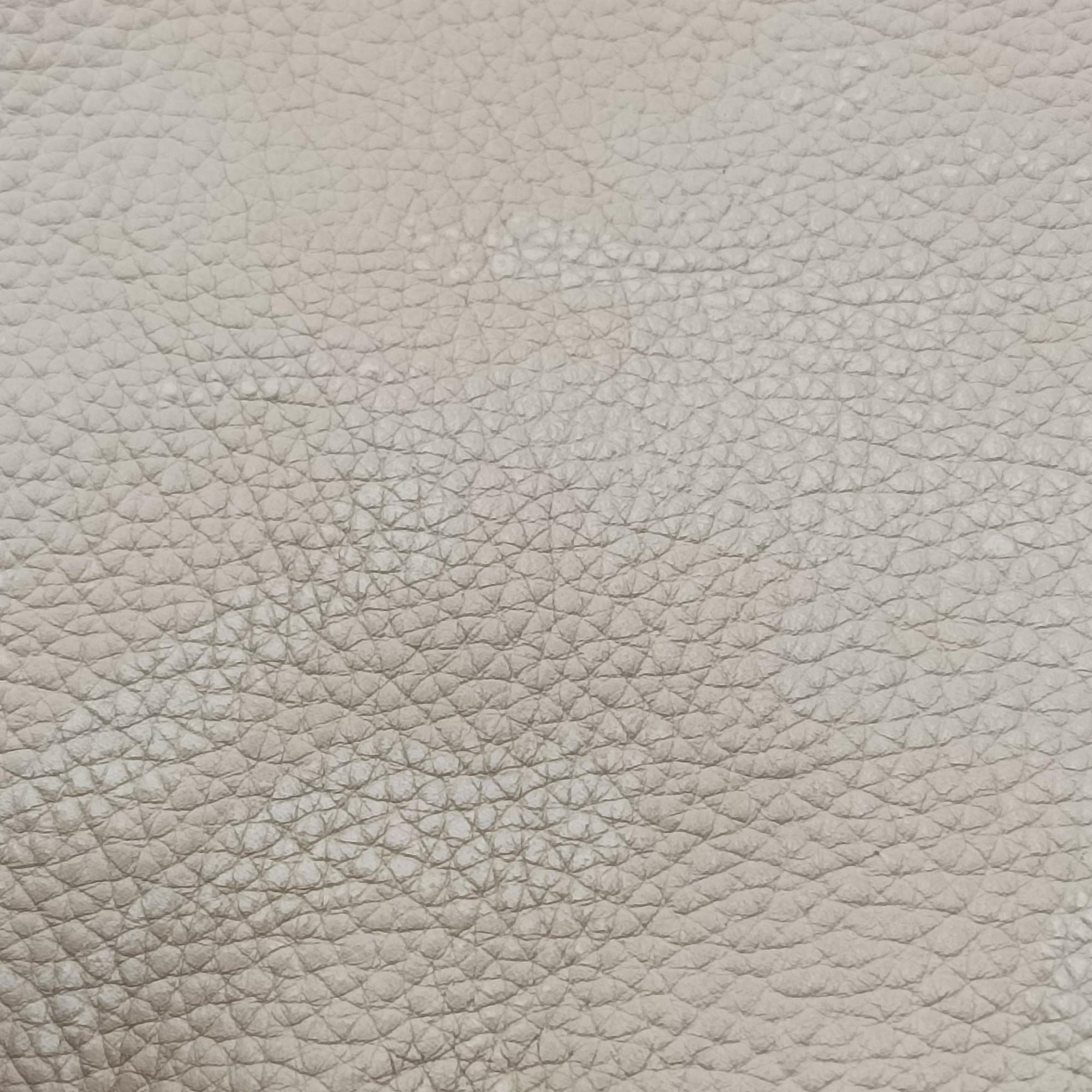 Pre-owned Gucci Gucci Print White Leather 530412 bum bag/waist bag | stylenewstar