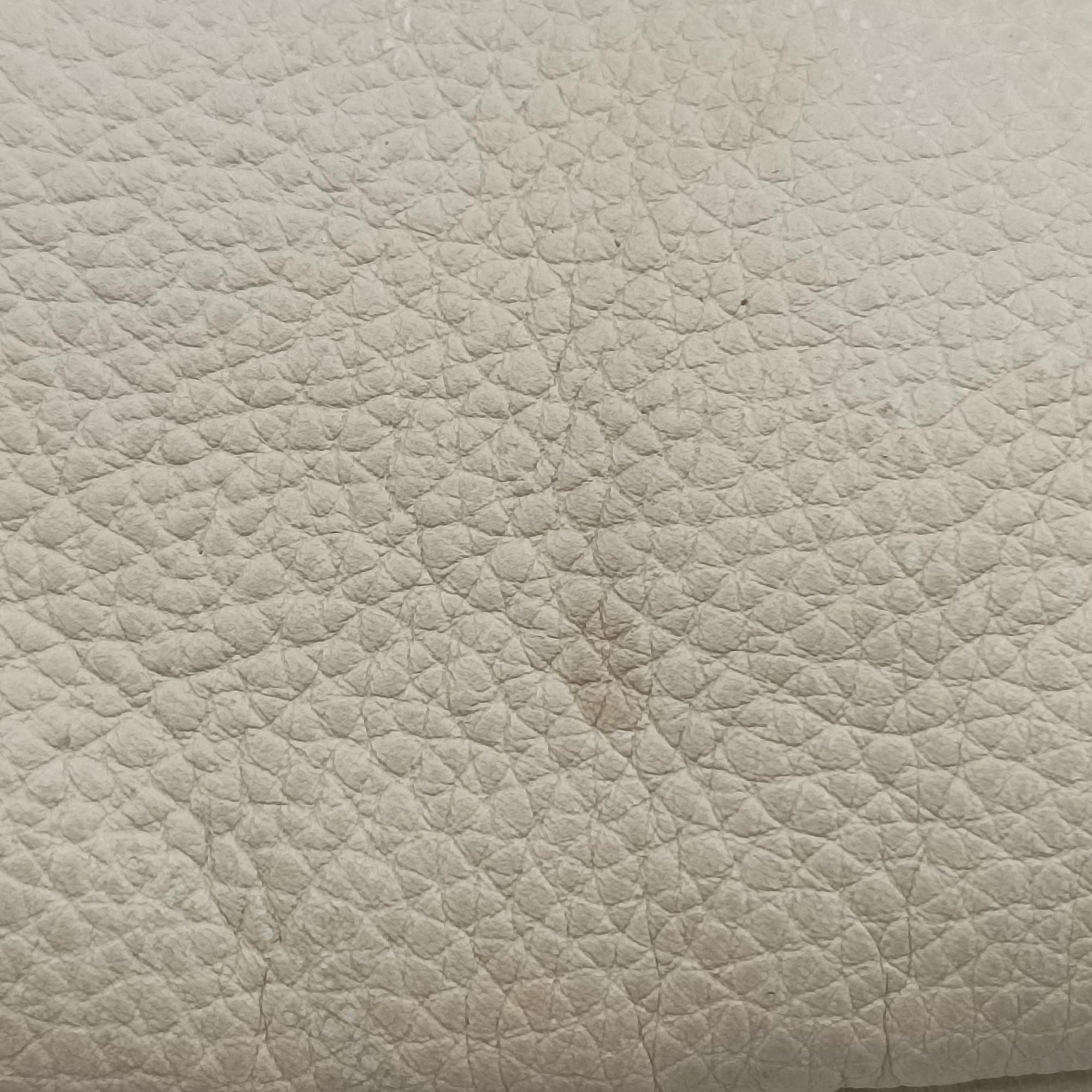 Pre-owned Gucci Gucci Print White Leather 530412 bum bag/waist bag | stylenewstar