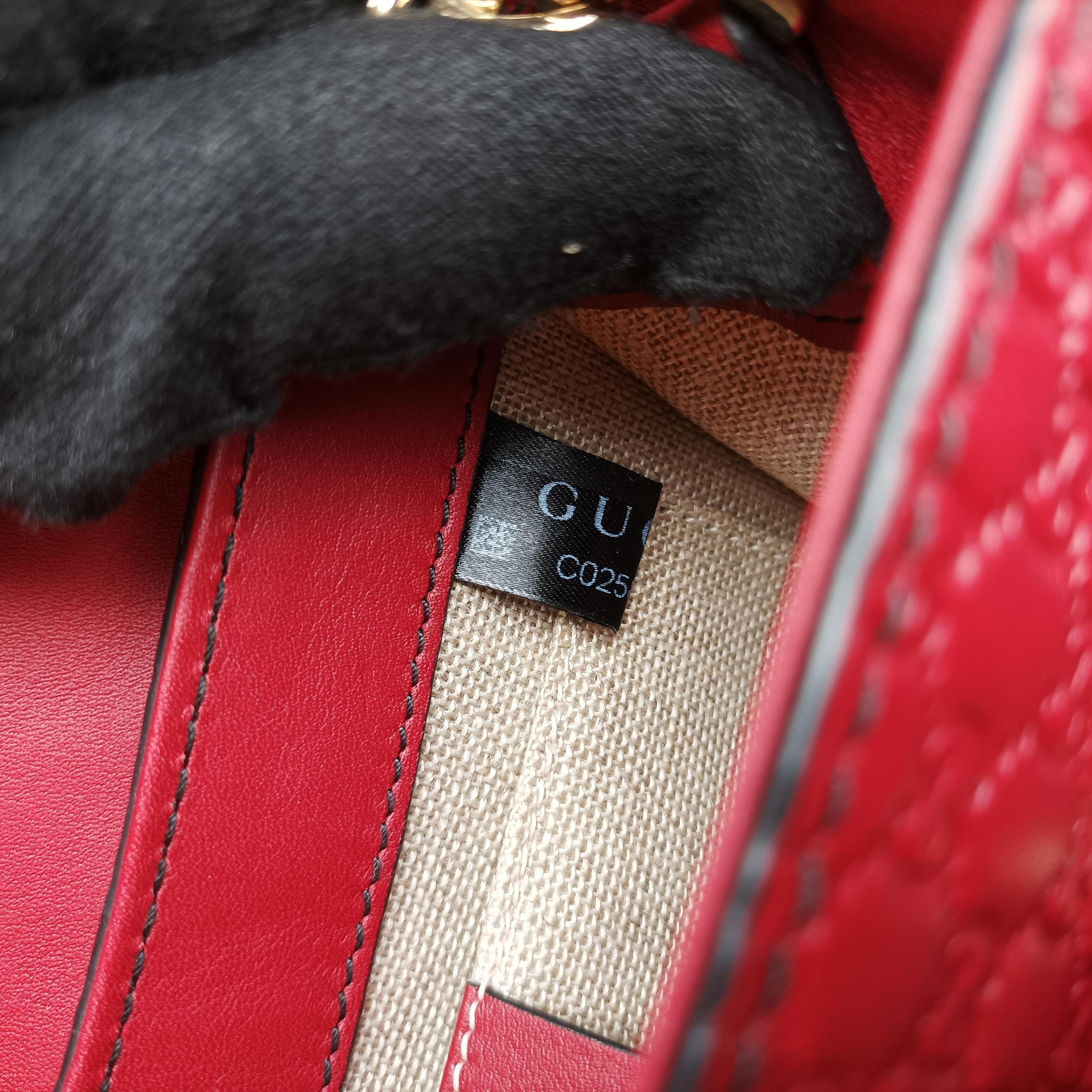 Secondhand Gucci Emily Red Leather 449636 shoulderbag | stylenewstar