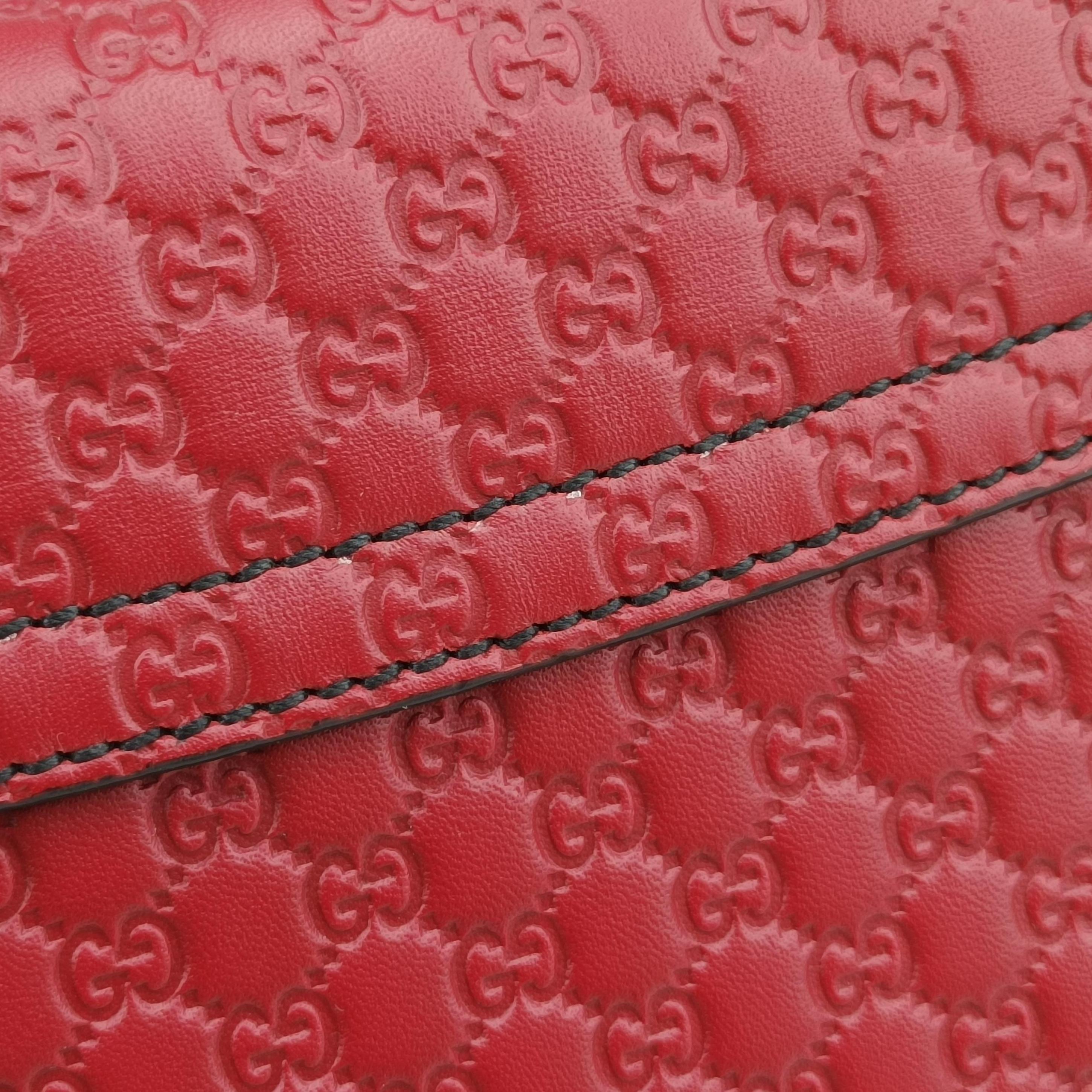 Secondhand Gucci Emily Red Leather 449636 shoulderbag | stylenewstar