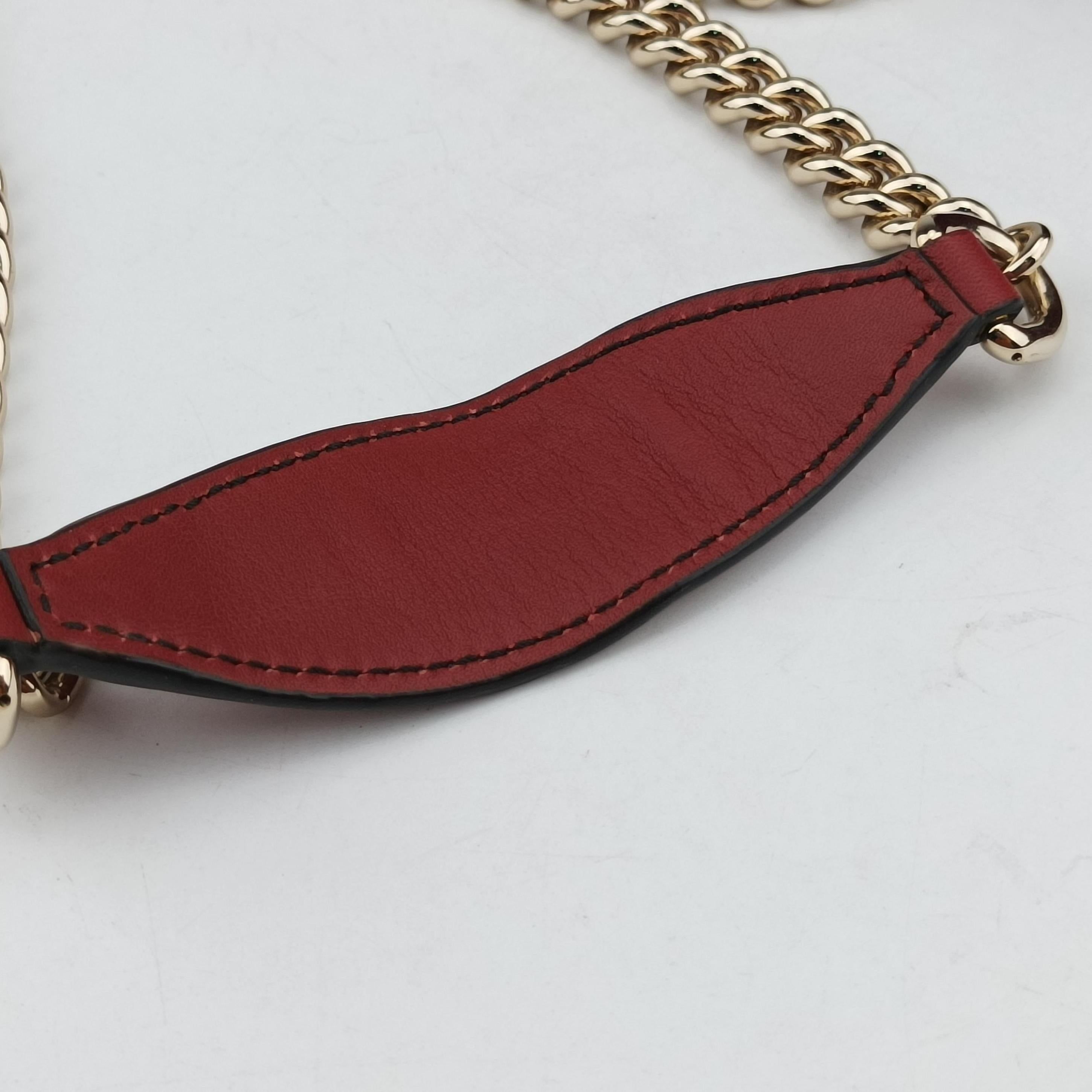 Secondhand Gucci Emily Red Leather 449636 shoulderbag | stylenewstar