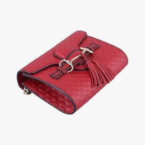 Secondhand Gucci Emily Red Leather 449636 shoulderbag | stylenewstar