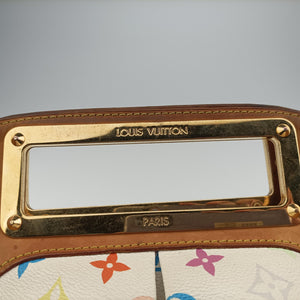 Pre-owned Louis Vuitton JUDY MM white Monogram Multicolor M40255 shoulderbag | stylenewstar