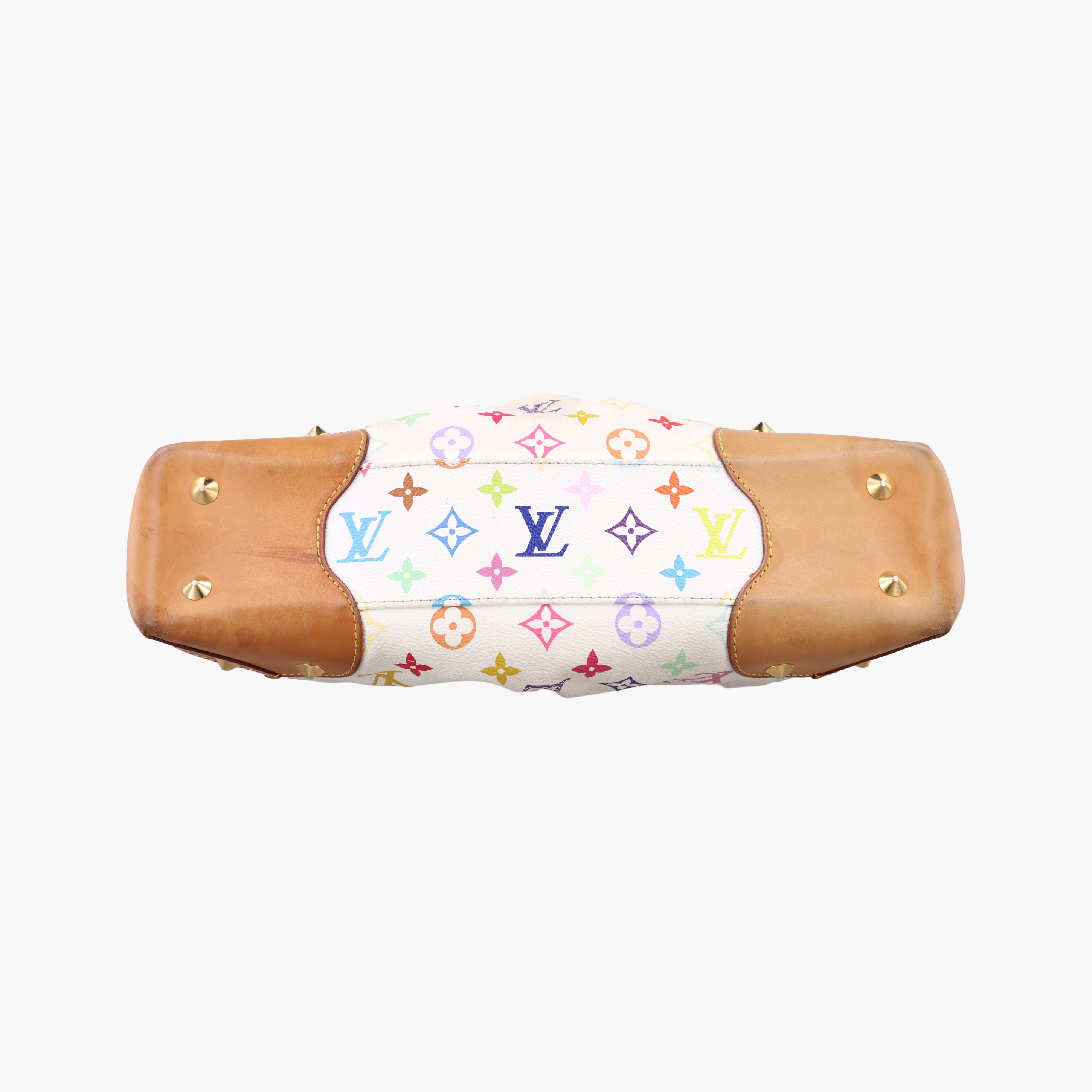 Pre-owned Louis Vuitton JUDY MM white Monogram Multicolor M40255 shoulderbag | stylenewstar