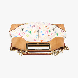Pre-owned Louis Vuitton JUDY MM white Monogram Multicolor M40255 shoulderbag | stylenewstar