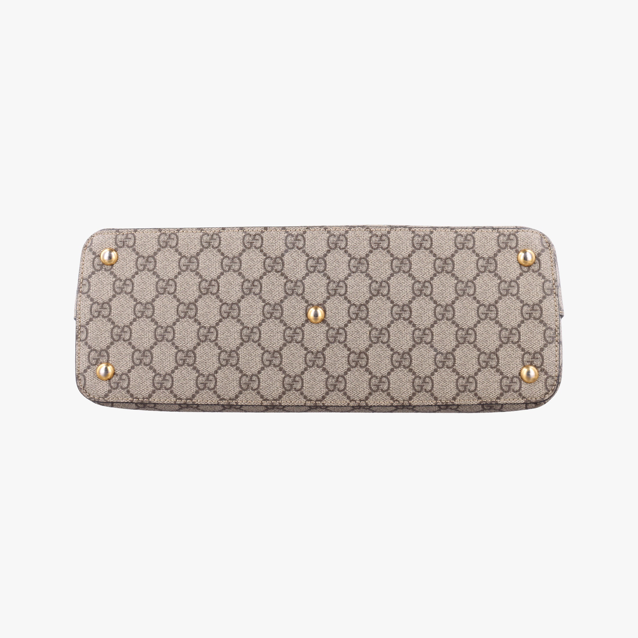Pre-owned Gucci GG SUPREME Beige×Pink×Red PVC coated canvas×Leather 409534 shoulderbag | stylenewstar