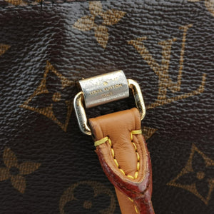 Pre-owned Louis Vuitton PALLAS Brown×CERISE Monogram Canvas×calf leather M41175 shoulderbag | stylenewstar
