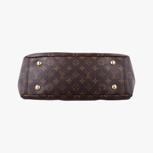 Pre-owned Louis Vuitton PALLAS Brown×CERISE Monogram Canvas×calf leather M41175 shoulderbag | stylenewstar