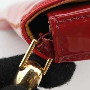 Pre-owned Christian Dior Maris Pearl Red patent  handbag | stylenewstar
