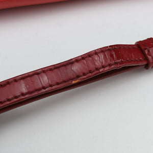 Pre-owned Christian Dior Maris Pearl Red patent  handbag | stylenewstar