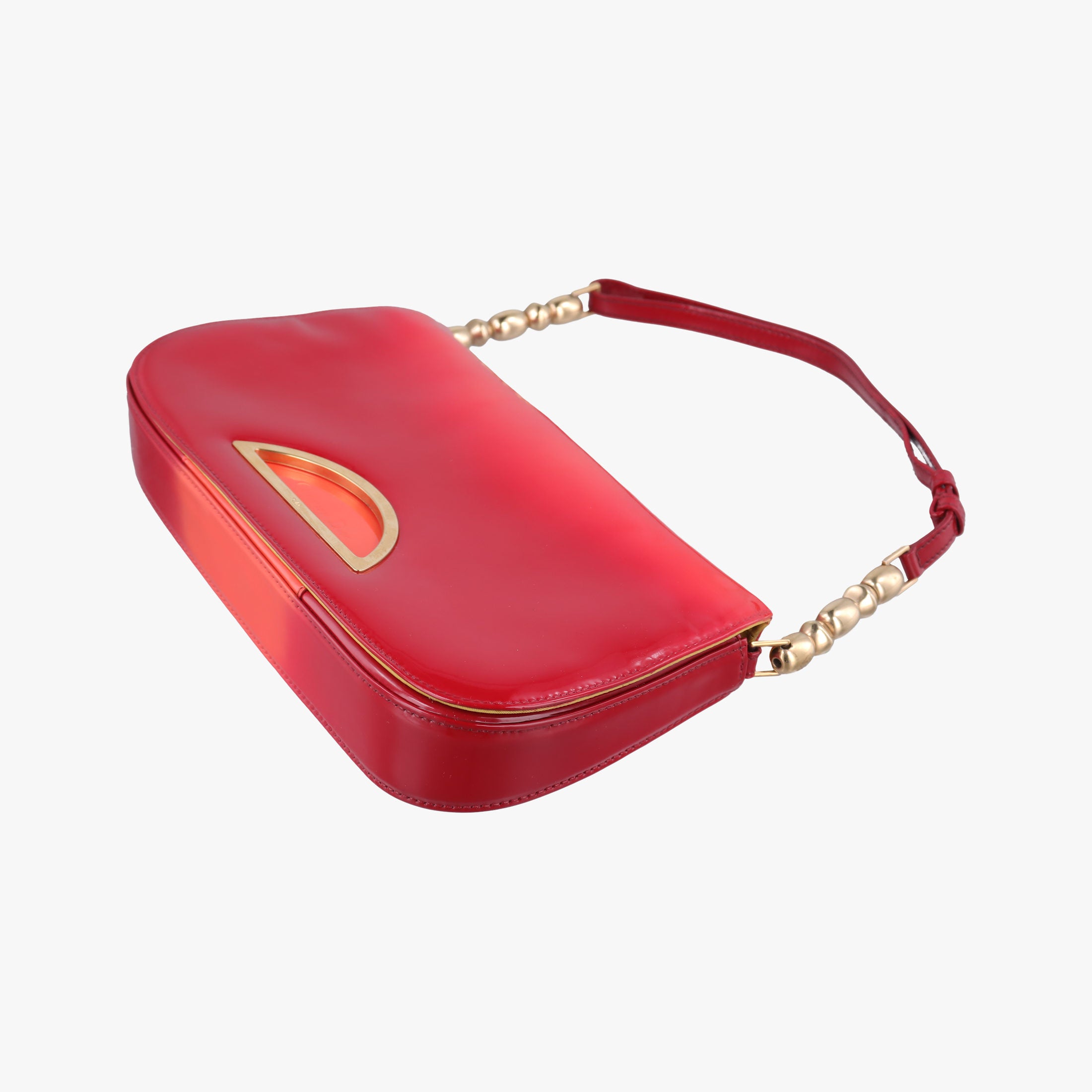 Pre-owned Christian Dior Maris Pearl Red patent  handbag | stylenewstar