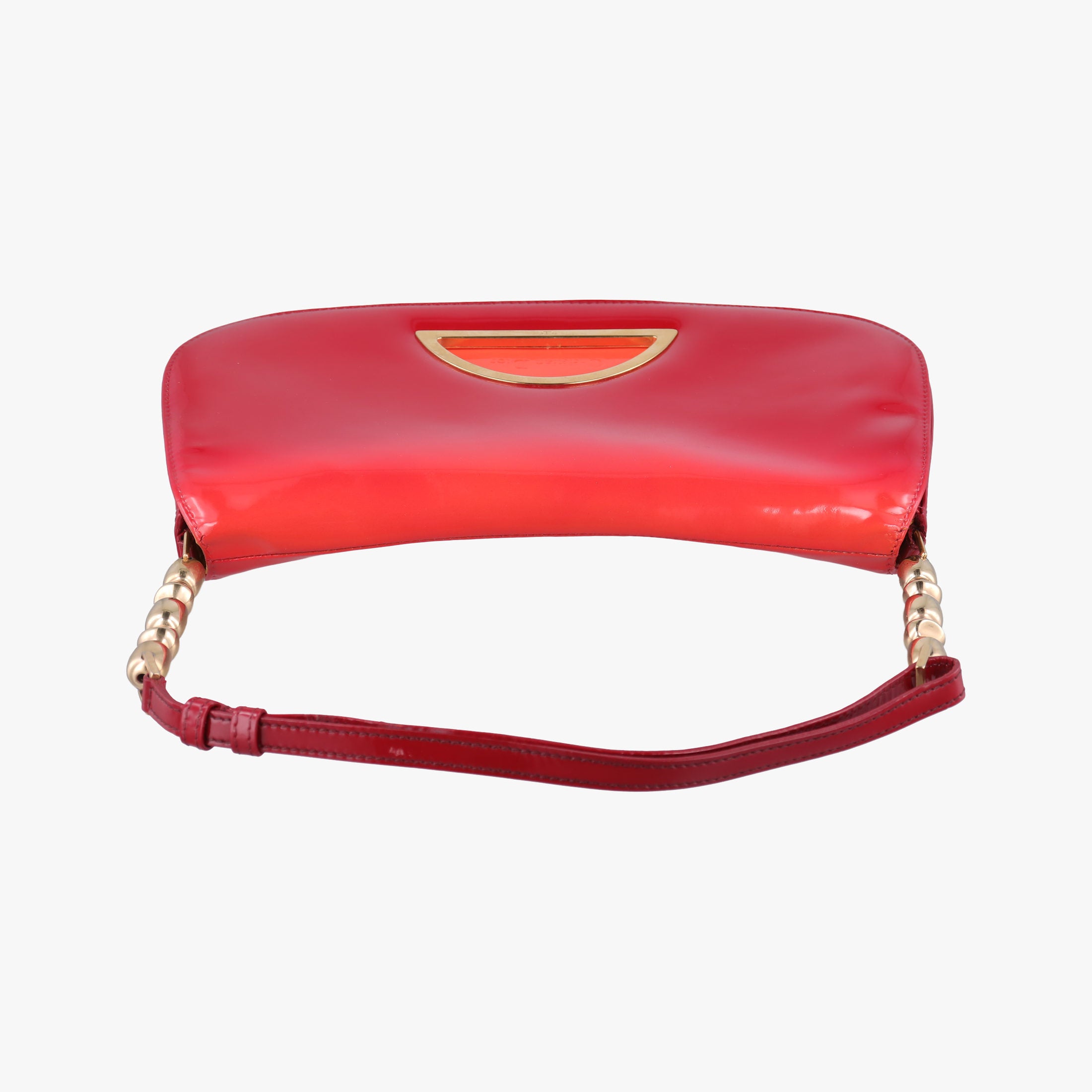 Pre-owned Christian Dior Maris Pearl Red patent  handbag | stylenewstar