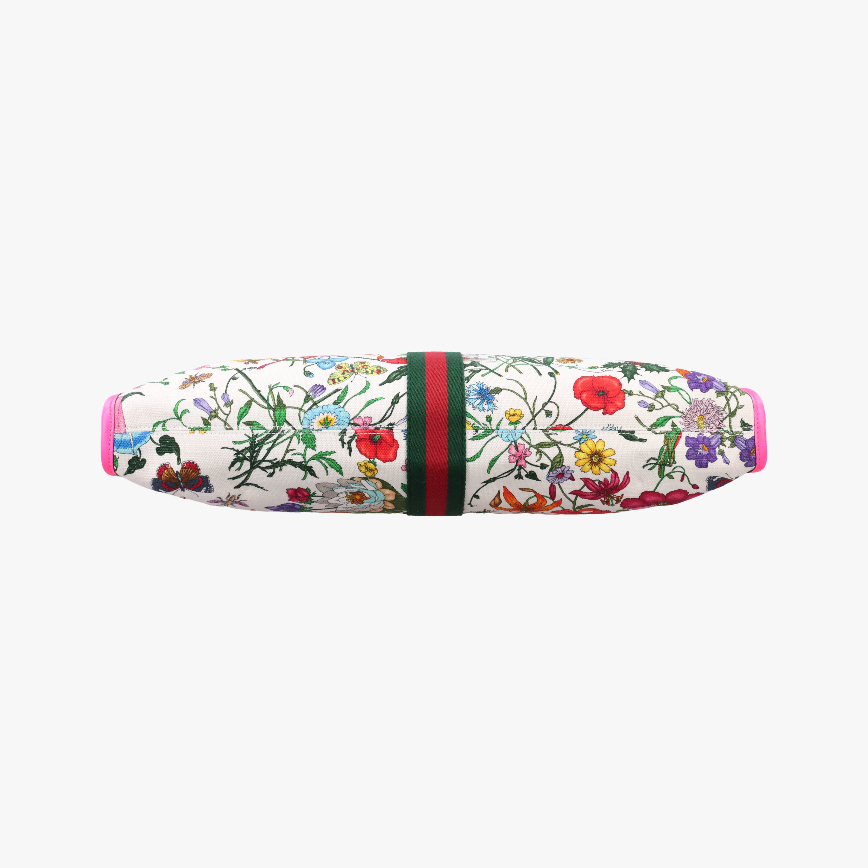 Vintage Gucci Rajah White×Pink×Multicolor canvas×leather 537219 shoulderbag | stylenewstar