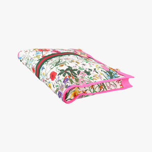 Vintage Gucci Rajah White×Pink×Multicolor canvas×leather 537219 shoulderbag | stylenewstar