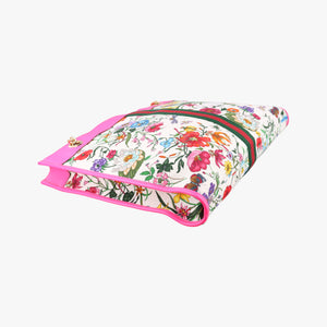 Vintage Gucci Rajah White×Pink×Multicolor canvas×leather 537219 shoulderbag | stylenewstar