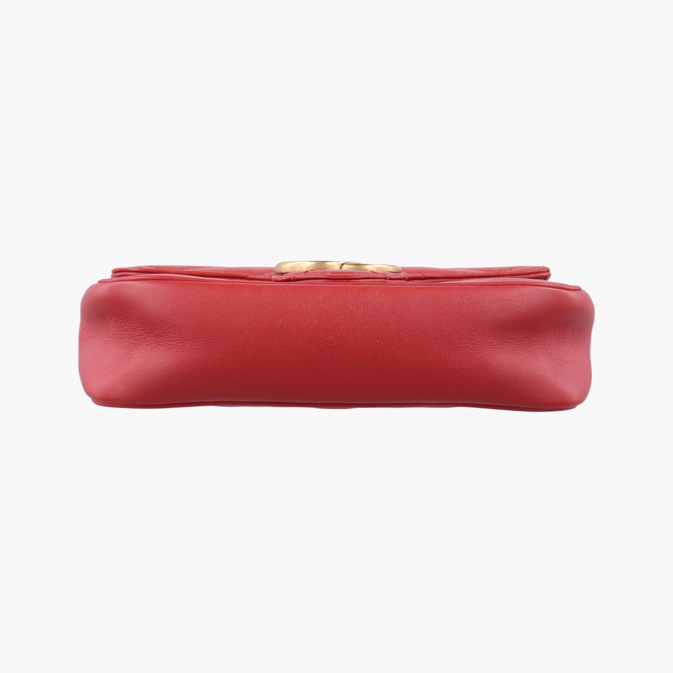 Pre-owned Gucci GG Marmont Red Leather 476433 shoulderbag | stylenewstar
