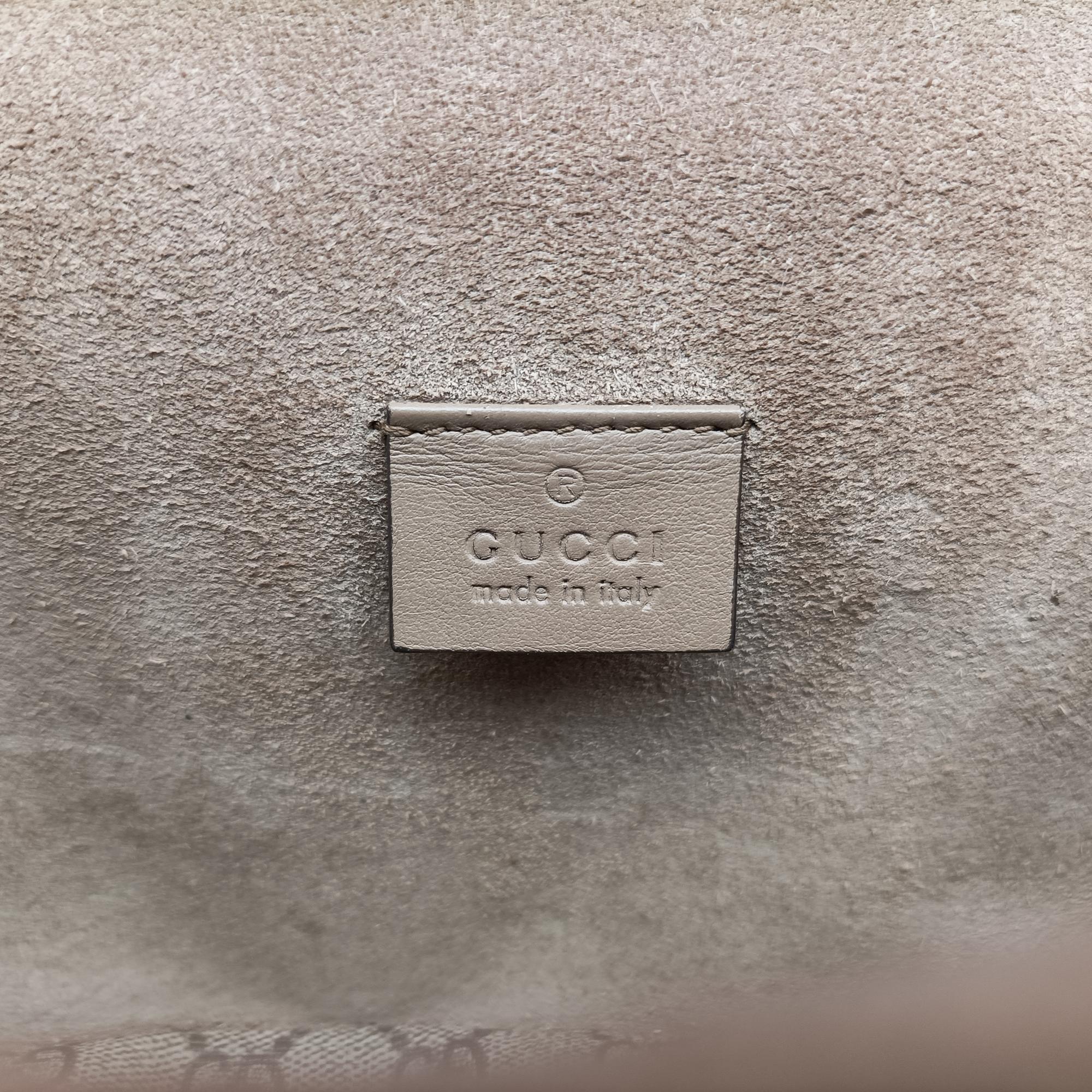 Pre-owned Gucci Dionysus Brown PVC coated canvas ×suede 421970 shoulderbag | stylenewstar