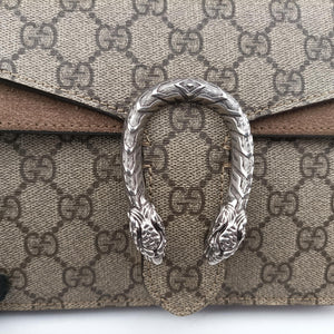 Pre-owned Gucci Dionysus Brown PVC coated canvas ×suede 421970 shoulderbag | stylenewstar