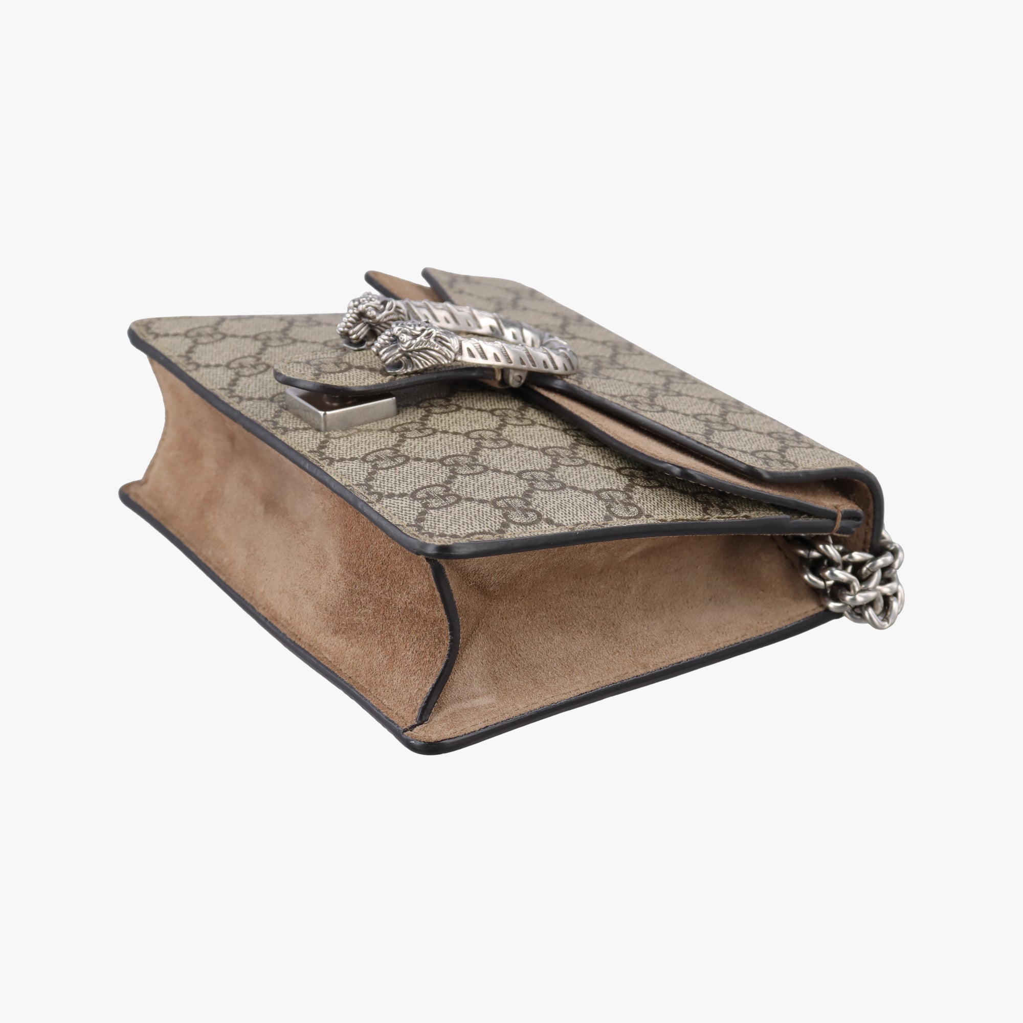 Pre-owned Gucci Dionysus Brown PVC coated canvas ×suede 421970 shoulderbag | stylenewstar