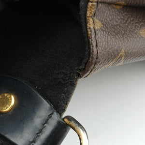 Vintage Louis Vuitton Saint Michel Freesia Brown×Noir Monogram Canvas×epi M44030 shoulderbag | stylenewstar