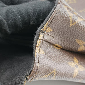 Vintage Louis Vuitton Saint Michel Freesia Brown×Noir Monogram Canvas×epi M44030 shoulderbag | stylenewstar