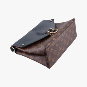 Vintage Louis Vuitton Saint Michel Freesia Brown×Noir Monogram Canvas×epi M44030 shoulderbag | stylenewstar