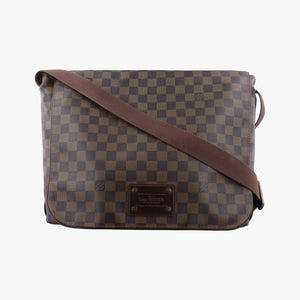 Pre-owned Louis Vuitton BROOKLYN GM EBENE Damier Canvas N51212 shoulderbag | stylenewstar
