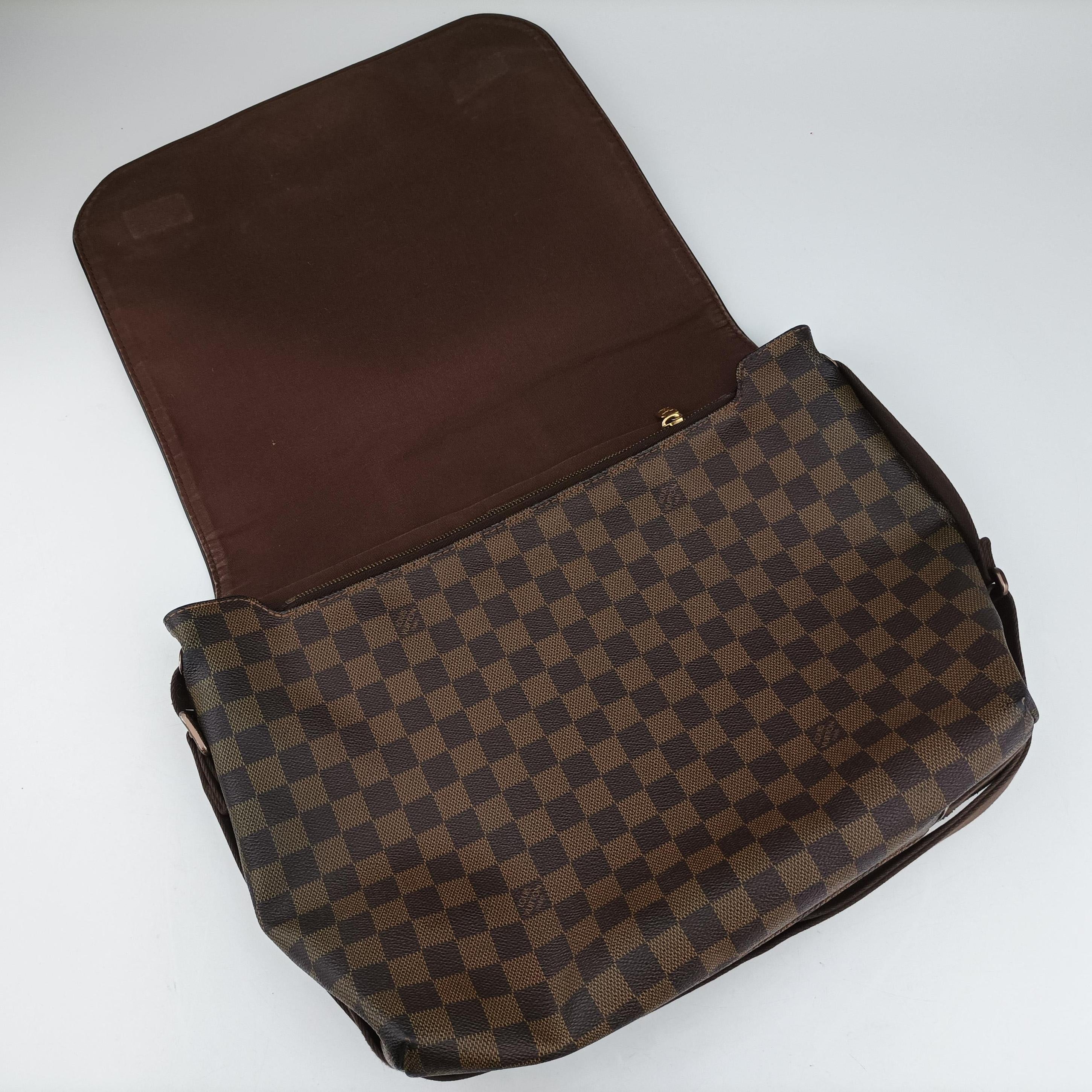 Pre-owned Louis Vuitton BROOKLYN GM EBENE Damier Canvas N51212 shoulderbag | stylenewstar