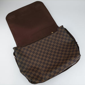 Pre-owned Louis Vuitton BROOKLYN GM EBENE Damier Canvas N51212 shoulderbag | stylenewstar
