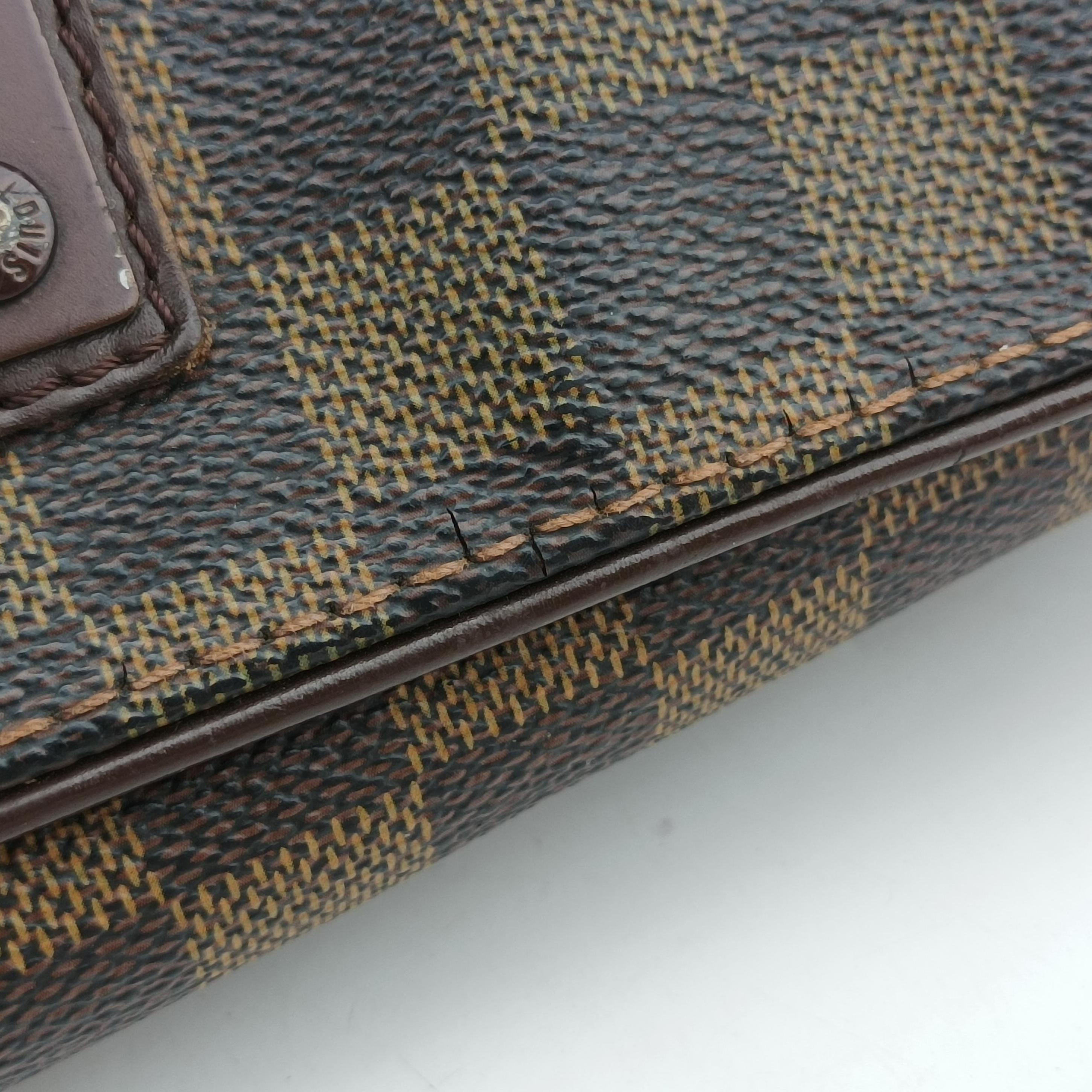 Pre-owned Louis Vuitton BROOKLYN GM EBENE Damier Canvas N51212 shoulderbag | stylenewstar