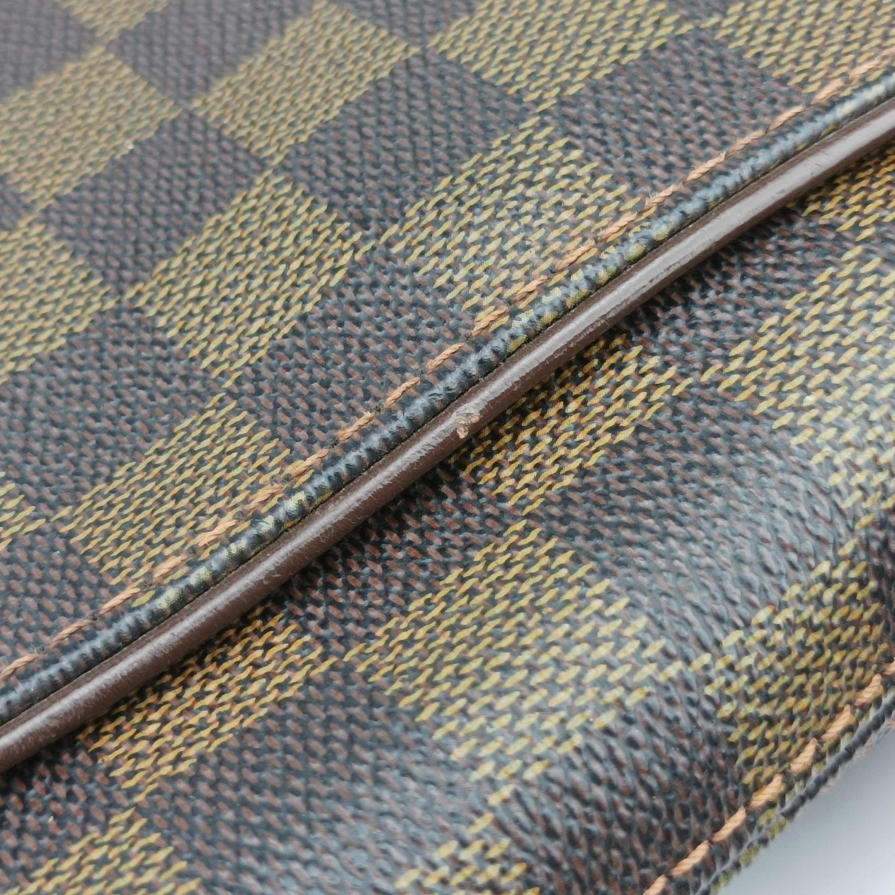 Pre-owned Louis Vuitton BROOKLYN GM EBENE Damier Canvas N51212 shoulderbag | stylenewstar
