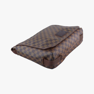 Pre-owned Louis Vuitton BROOKLYN GM EBENE Damier Canvas N51212 shoulderbag | stylenewstar