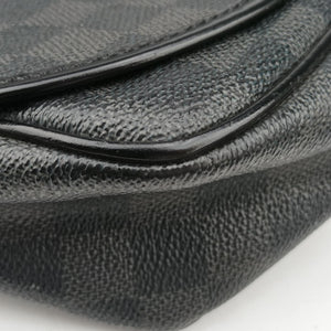 Pre-owned Louis Vuitton DANIEL MM Noir Damier GRAPHITE N58029 shoulderbag | stylenewstar