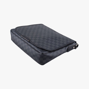 Pre-owned Louis Vuitton DANIEL MM Noir Damier GRAPHITE N58029 shoulderbag | stylenewstar