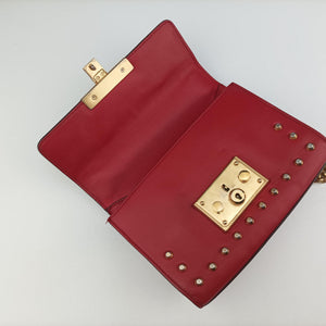 Pre-owned Gucci Padlock Red Leather 432182 shoulderbag | stylenewstar