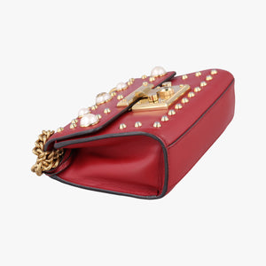 Pre-owned Gucci Padlock Red Leather 432182 shoulderbag | stylenewstar