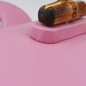 Pre-owned Gucci Bamboo Pink Leather 686864 shoulderbag | stylenewstar