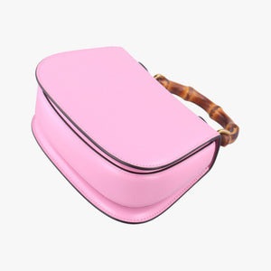 Pre-owned Gucci Bamboo Pink Leather 686864 shoulderbag | stylenewstar