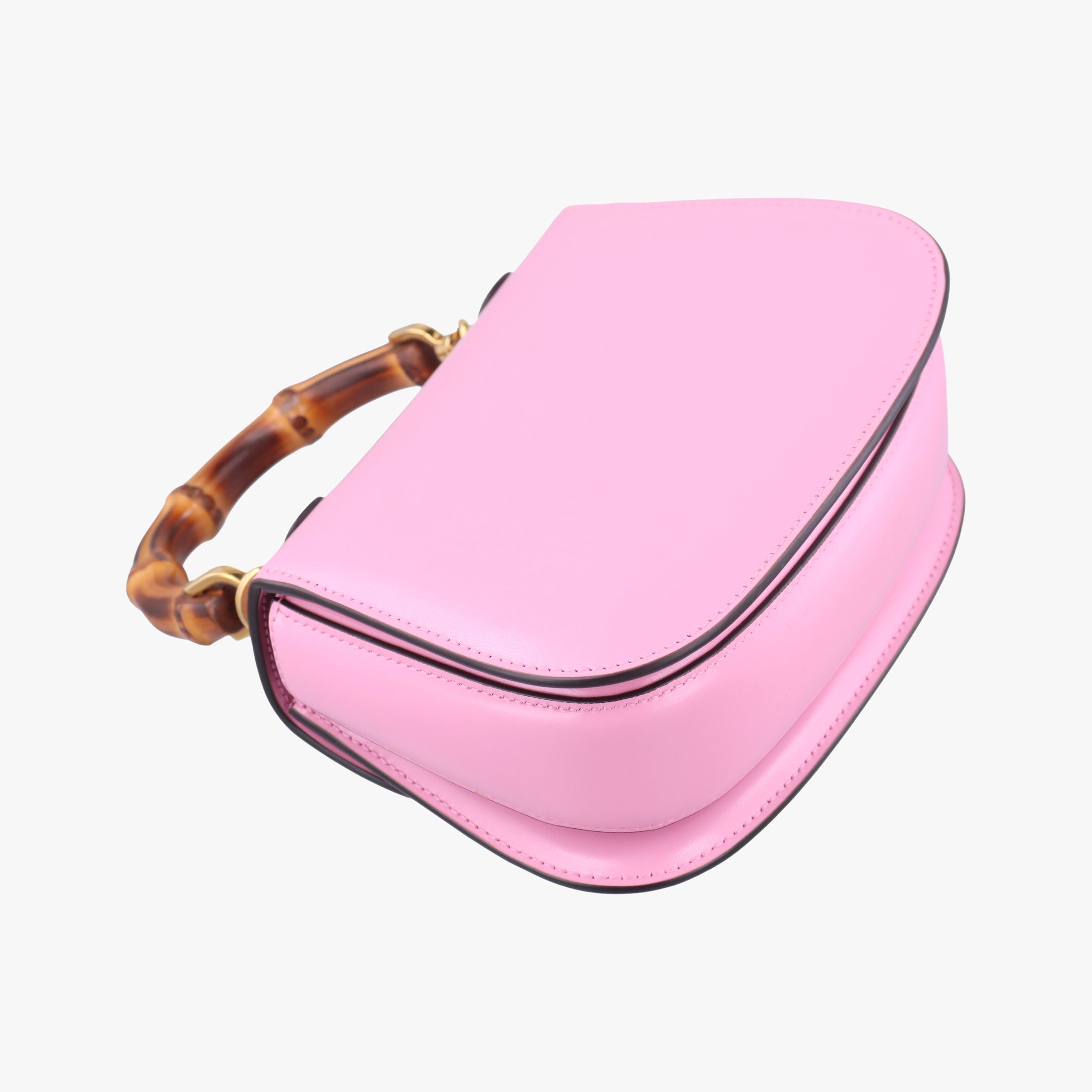 Pre-owned Gucci Bamboo Pink Leather 686864 shoulderbag | stylenewstar