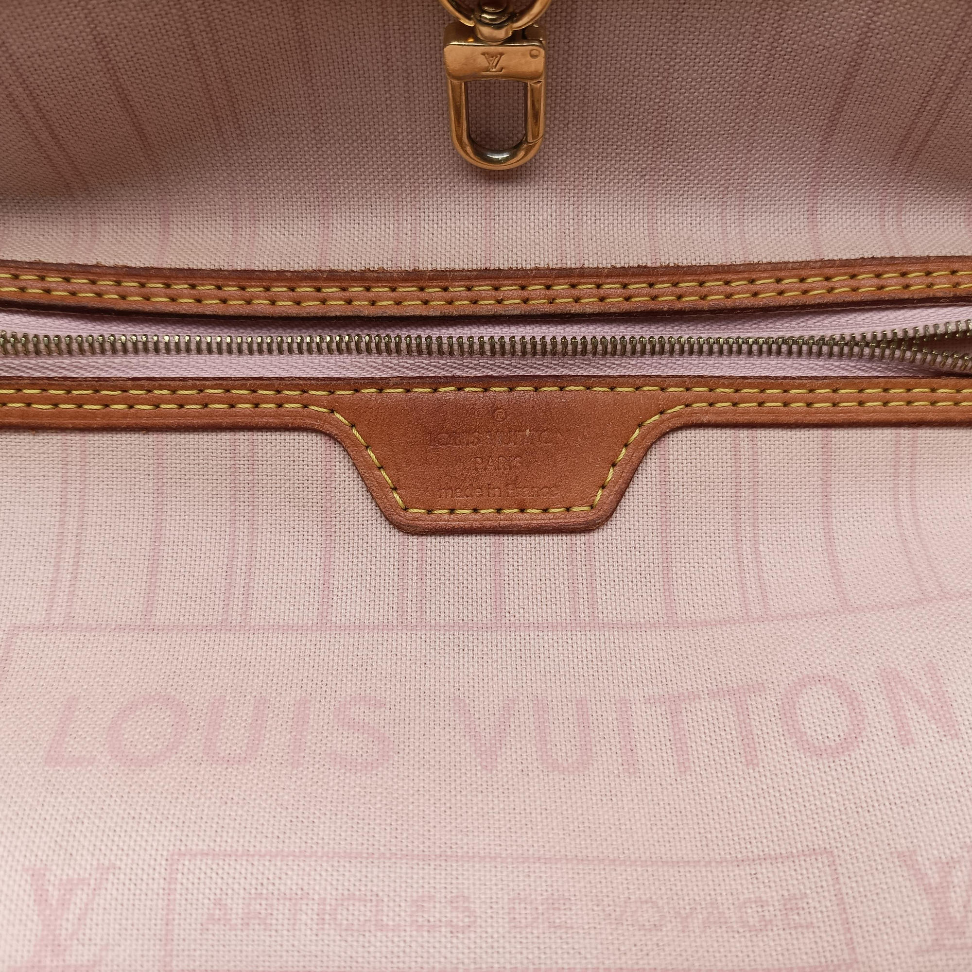 Pre-owned Louis Vuitton NEVERFULL MM AZUR Damier Canvas N51107 shoulderbag | stylenewstar