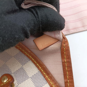 Pre-owned Louis Vuitton NEVERFULL MM AZUR Damier Canvas N51107 shoulderbag | stylenewstar