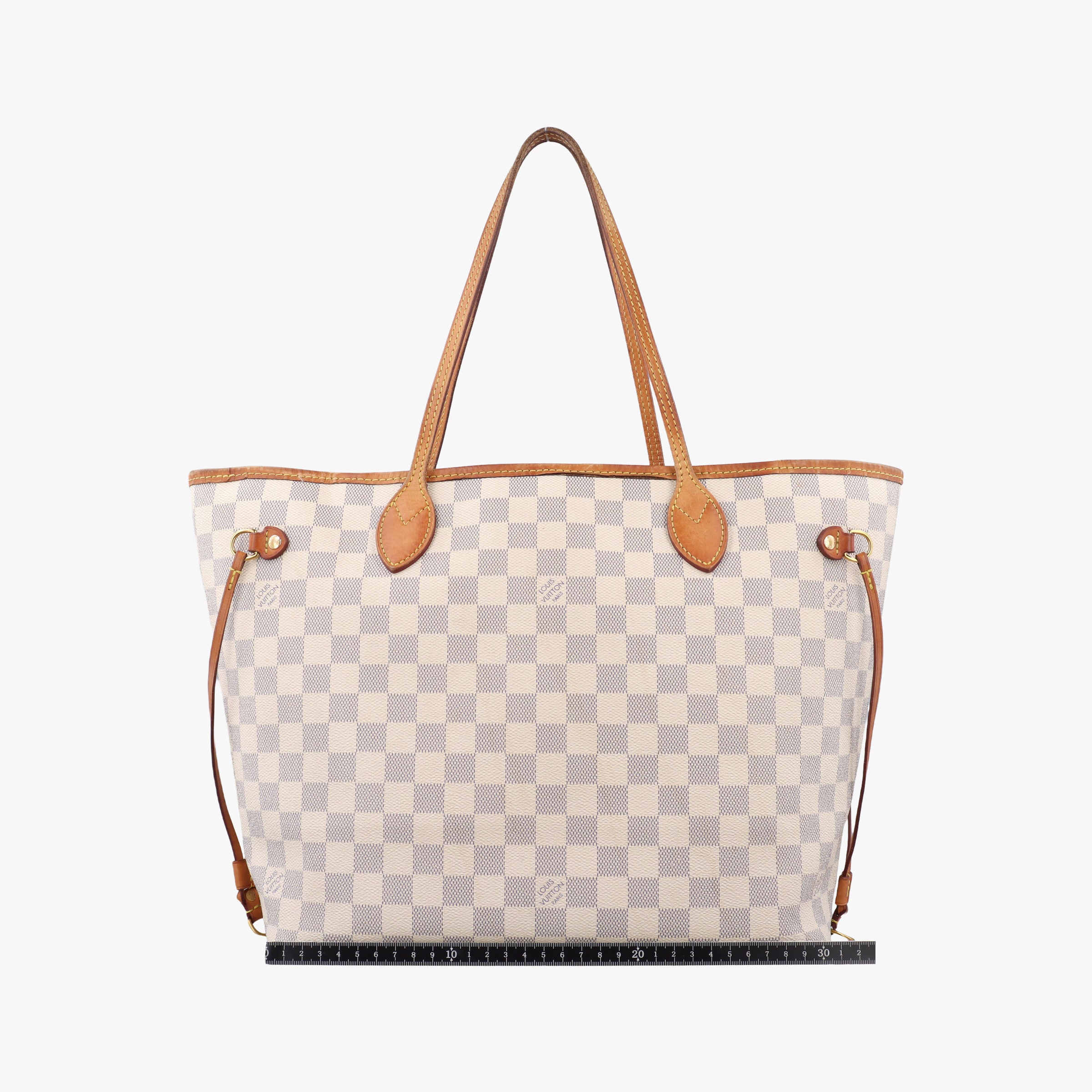 Pre-owned Louis Vuitton NEVERFULL MM AZUR Damier Canvas N51107 shoulderbag | stylenewstar