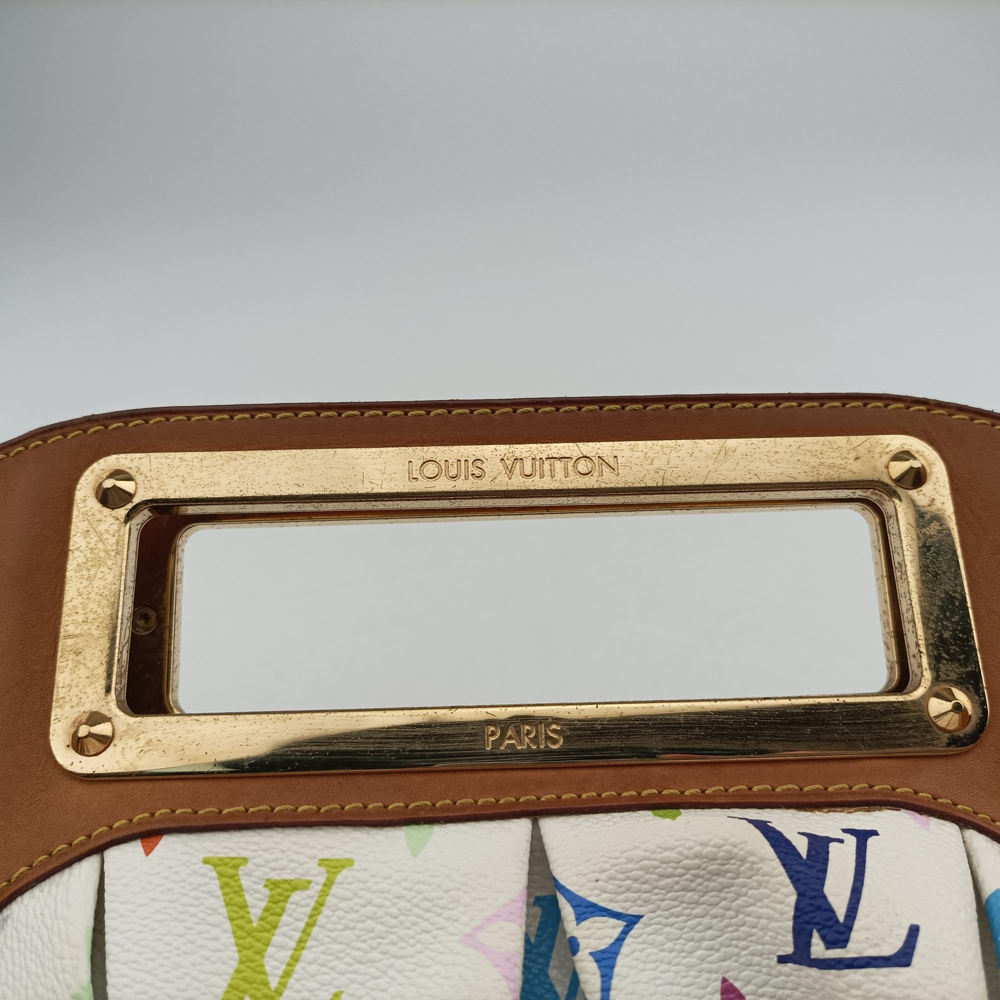 Secondhand Louis Vuitton JUDY PM white Monogram Multicolor M40257 shoulderbag | stylenewstar