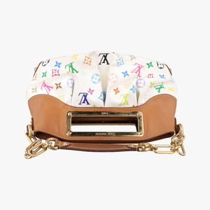 Secondhand Louis Vuitton JUDY PM white Monogram Multicolor M40257 shoulderbag | stylenewstar