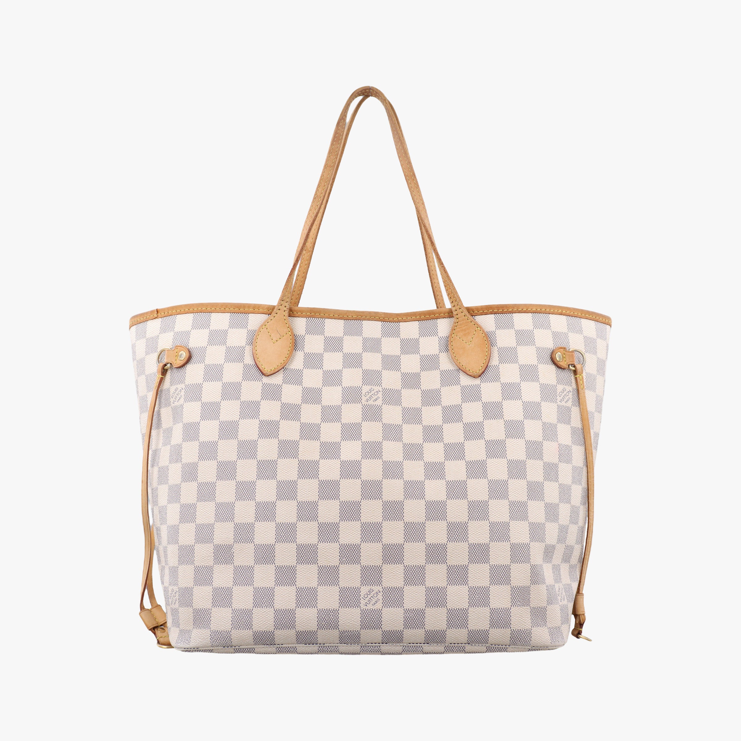 Pre-owned Louis Vuitton Neverfull MM Azur Damier Canvas N51107 handbag | stylenewstar